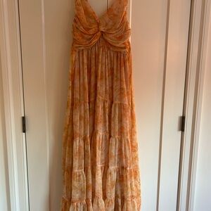 Astr Vibrant Orange Dress